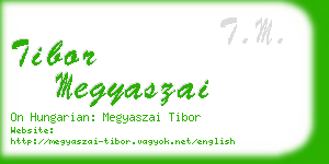 tibor megyaszai business card